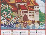 Schema punto croce Castello 21