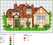 Schema punto croce Hand Viktoria House