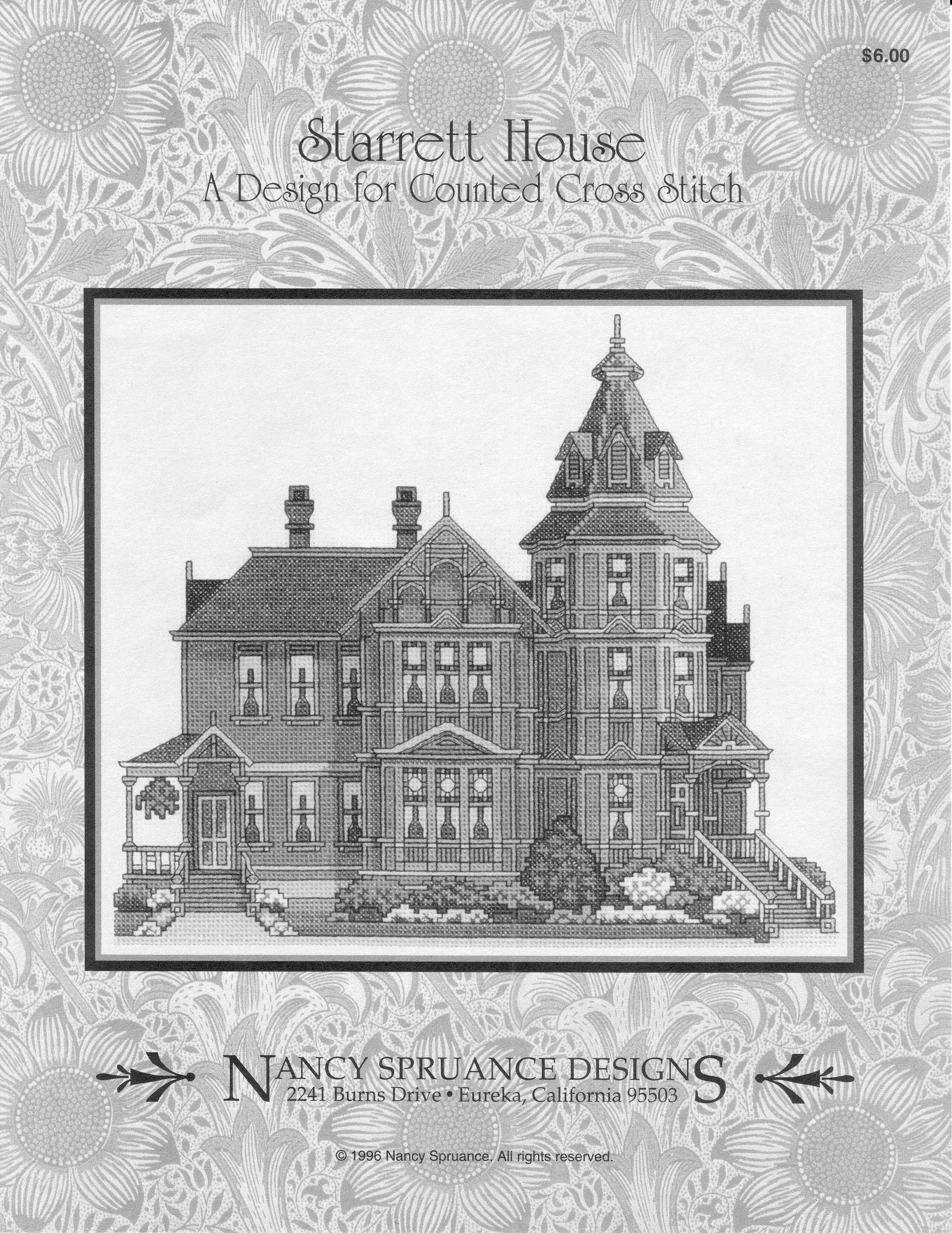 Schema punto croce Starrett House 02