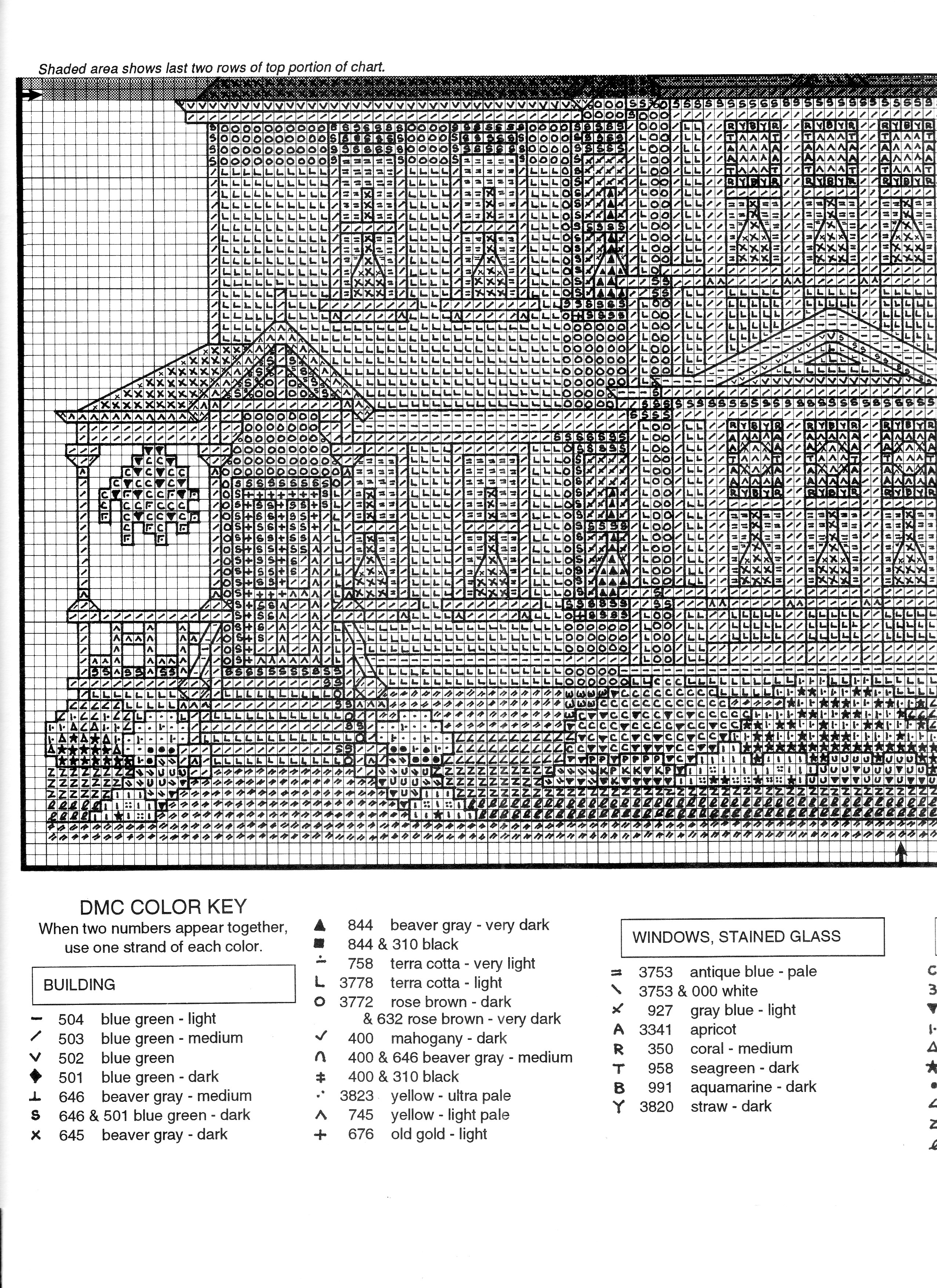 Schema punto croce Starrett House 06