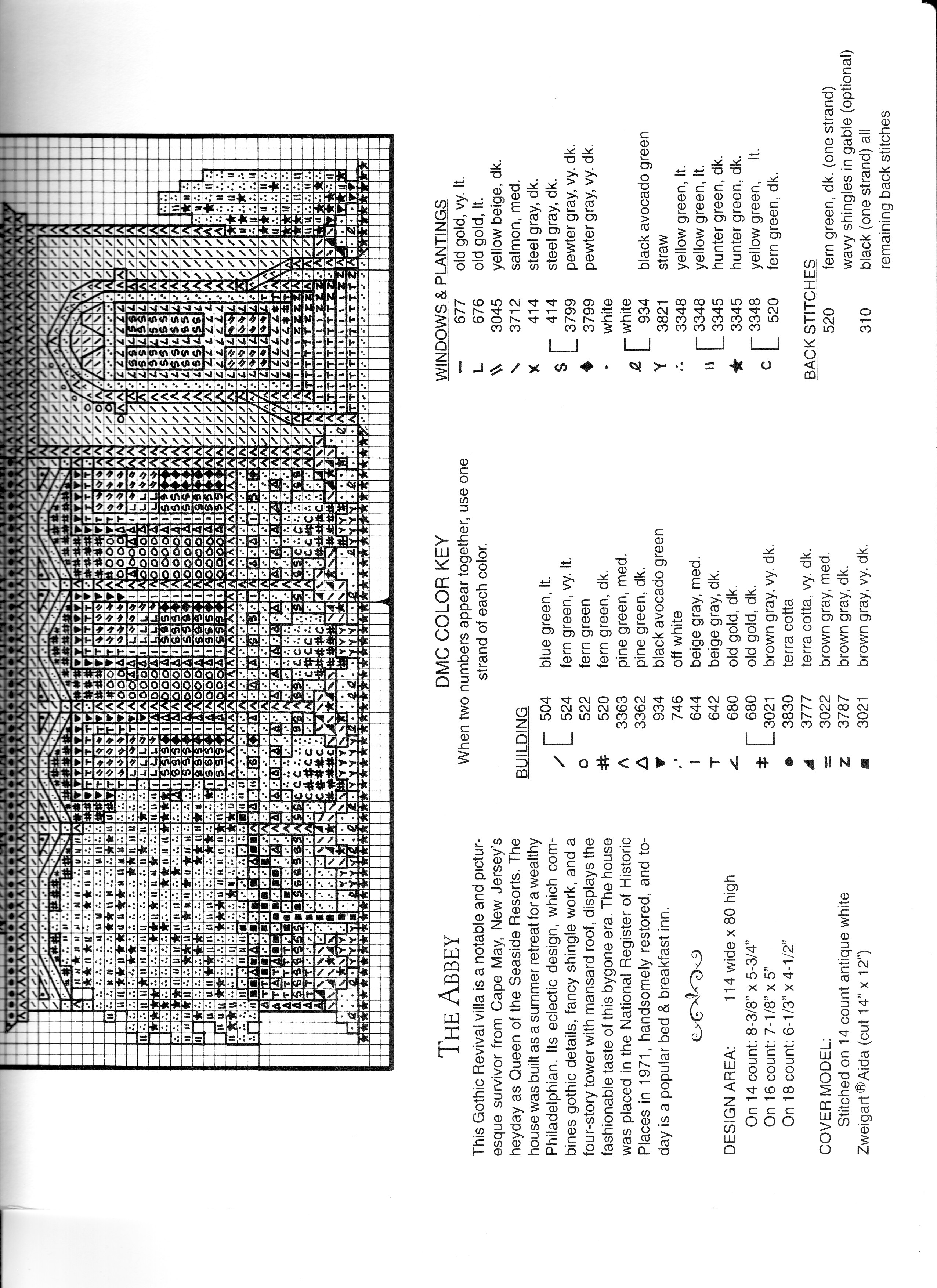 Schema punto croce The Abbey 04