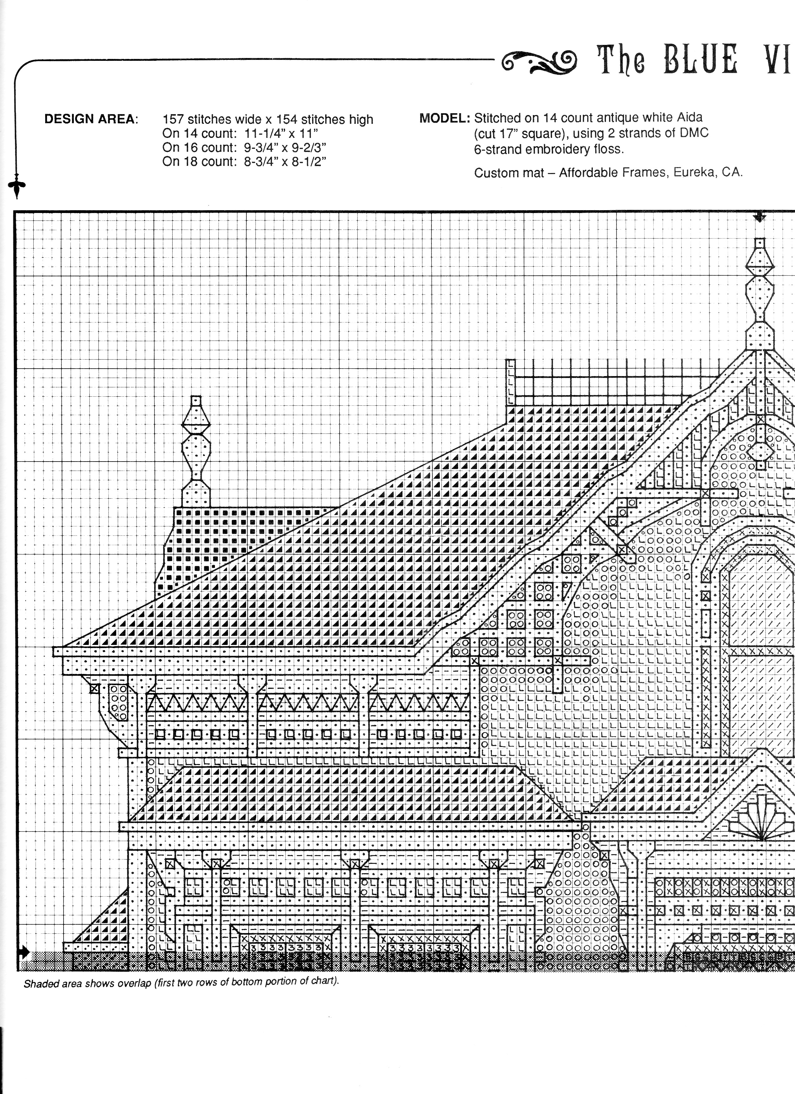 Schema punto croce The Blue Victorian 04