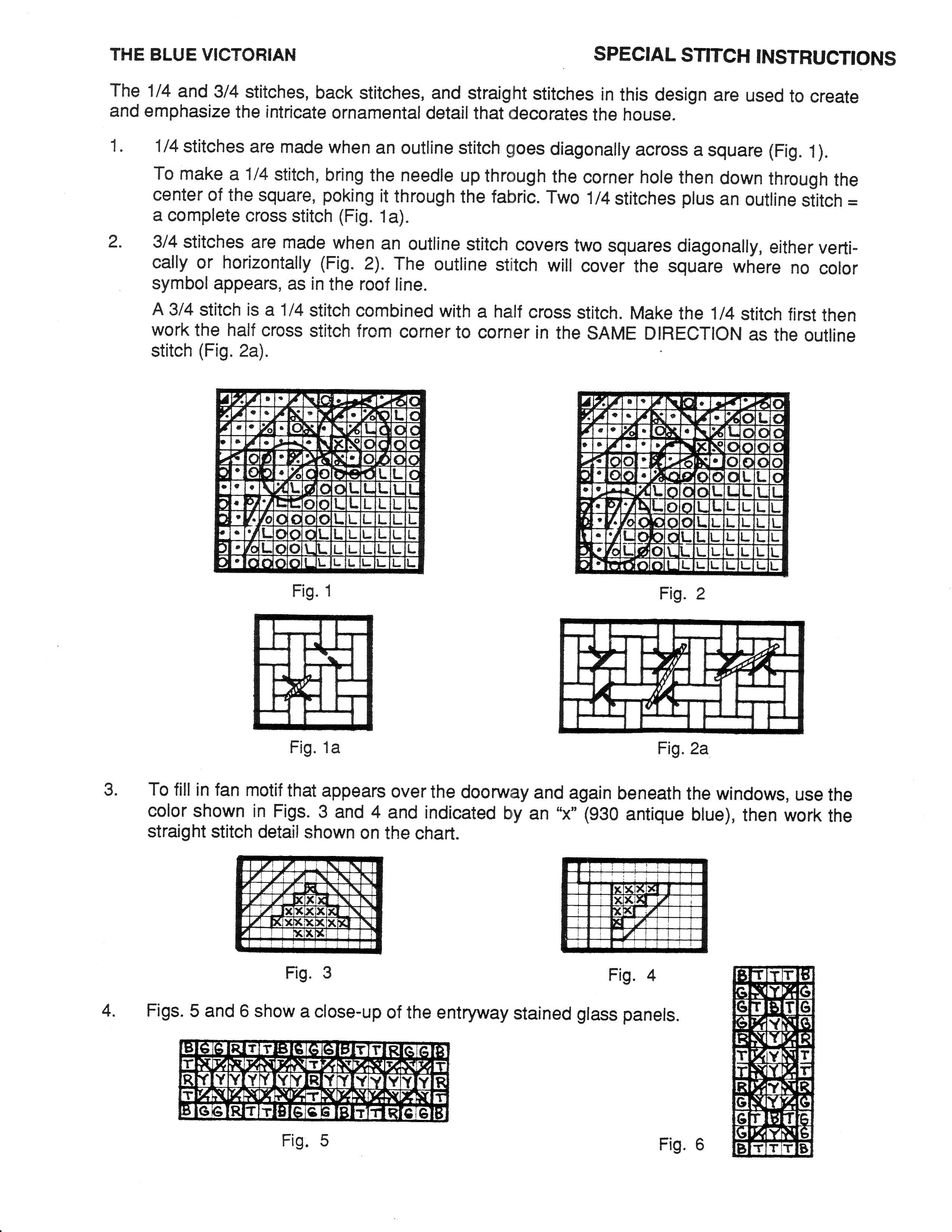 Schema punto croce The Blue Victorian 08