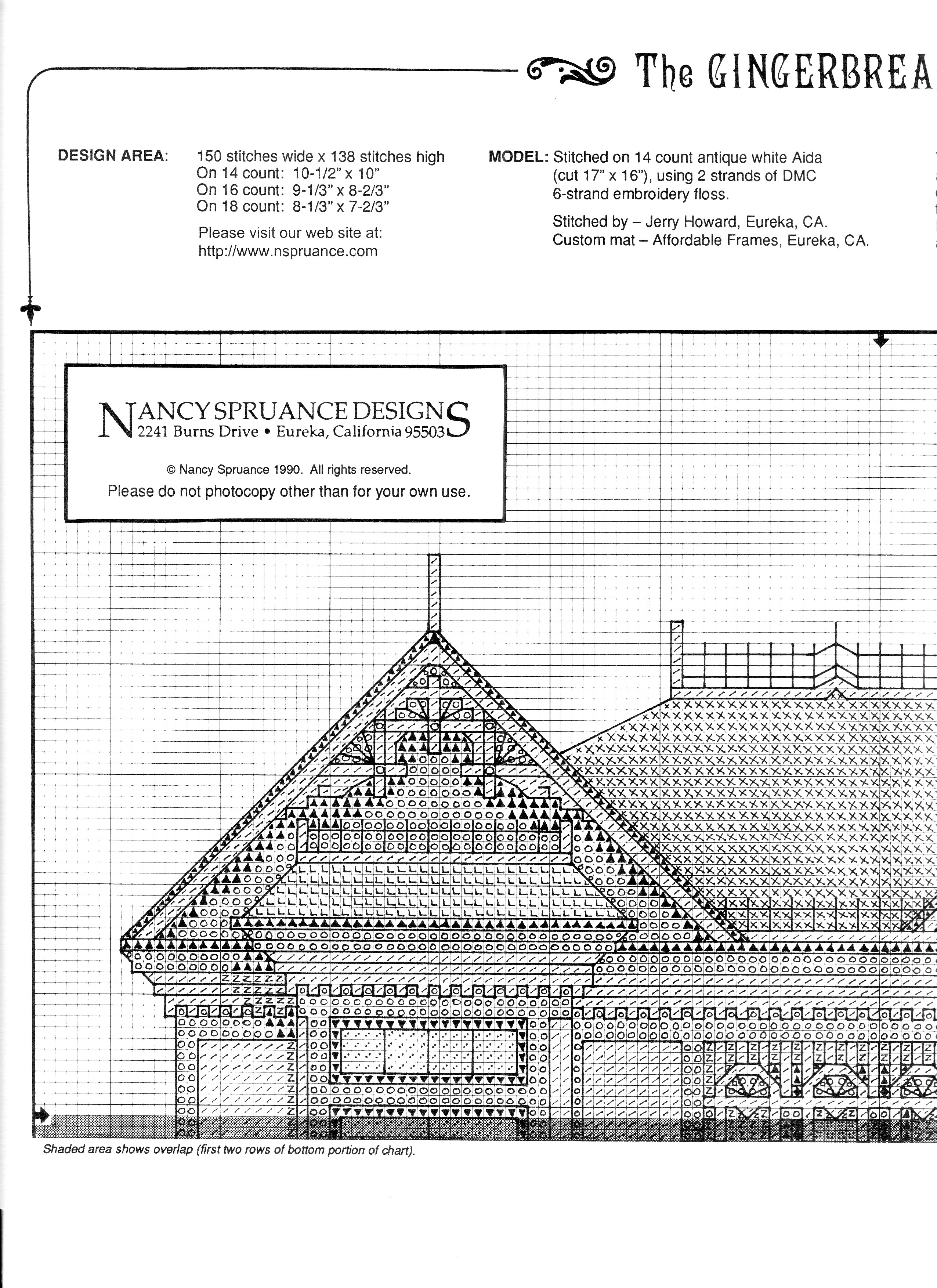 Schema punto croce The Gingerbread Mansion 04