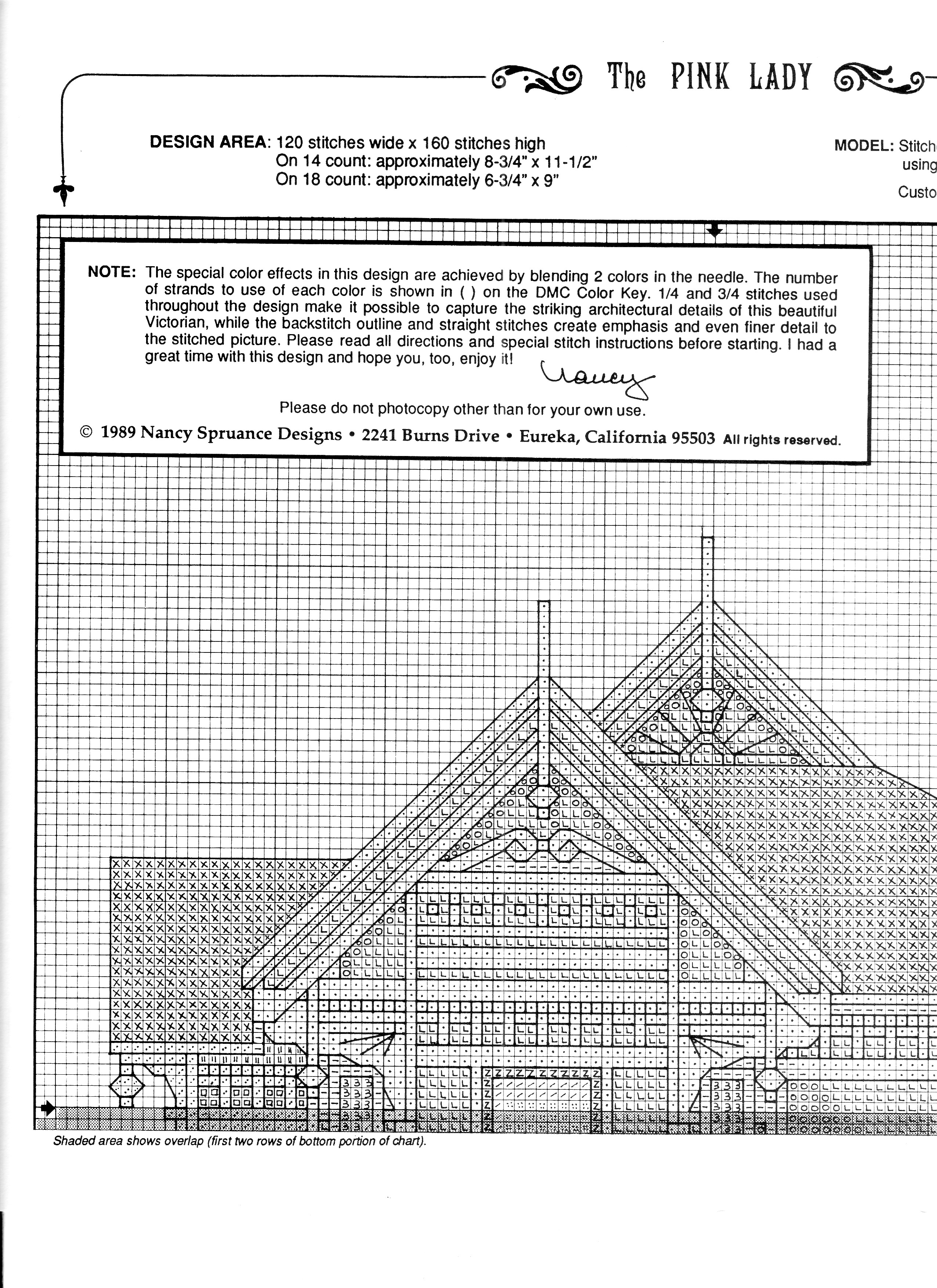 Schema punto croce The Pink Lady 04