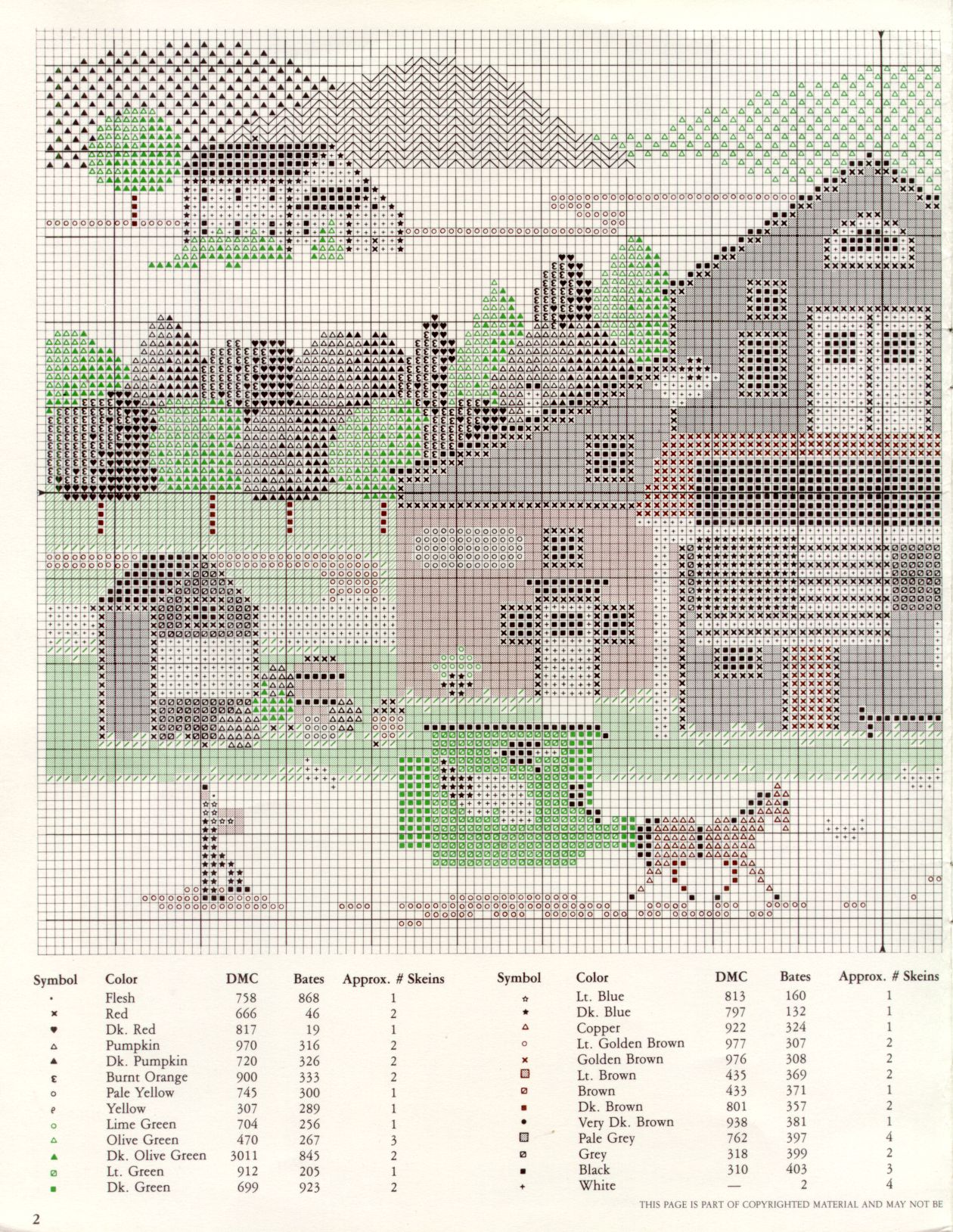 Schema punto croce Town And Country 02