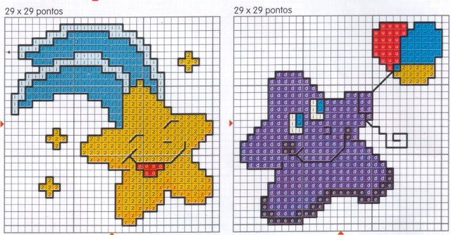 Schema punto croce Stella Cometa