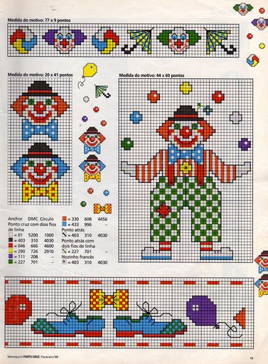 Schema punto croce Giocolieri