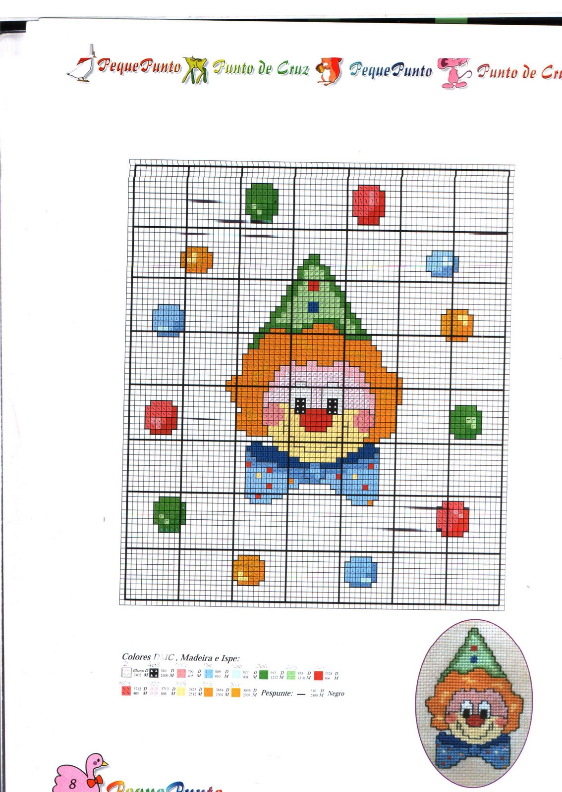 Schema punto croce Giocolieri 04