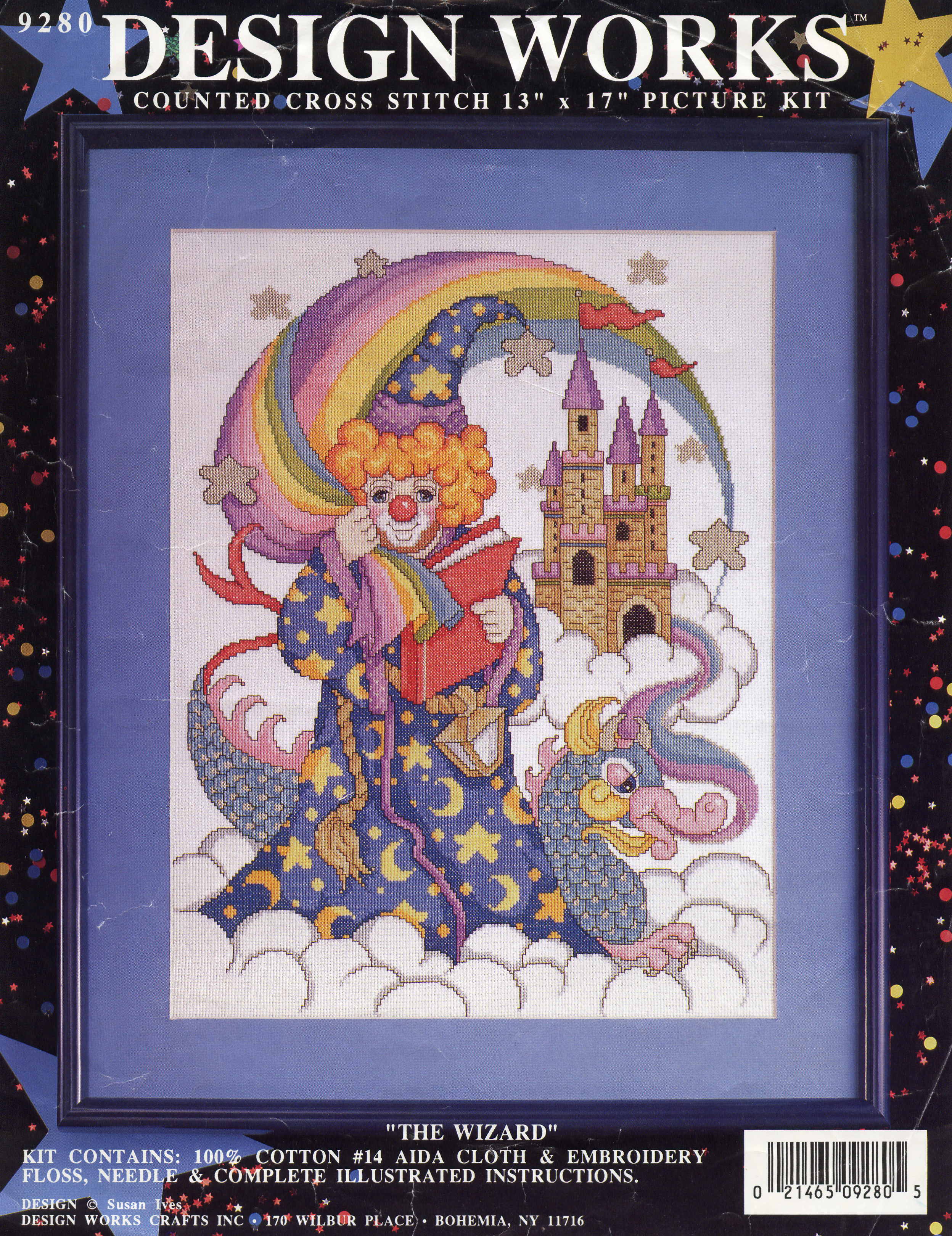 Schema punto croce Mago Pagliacio 1