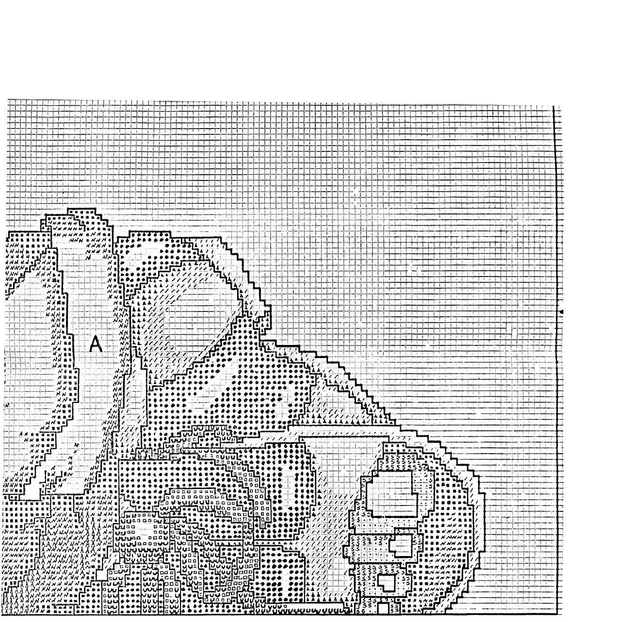 Schema punto croce Pagliaccio Sdraiato 17