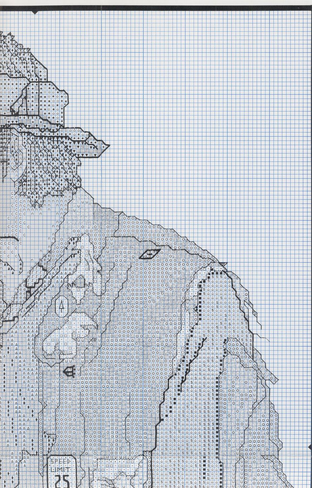 Schema punto croce Pagliaccio Triste 6