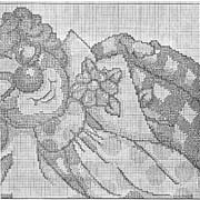Schema punto croce Pagliaccio Sdraiato 05