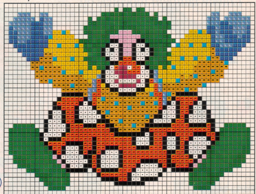 Schema punto croce Pagliaccio Triste