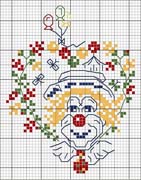 Schema punto croce Clown 1