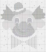 Schema punto croce Clown Giallo 2