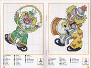 Schema punto croce Duo Di Pagliacci