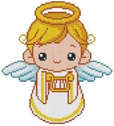 Schema punto croce Bimbo Angioletto