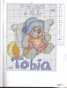 Schema punto croce Cuscino Tobia