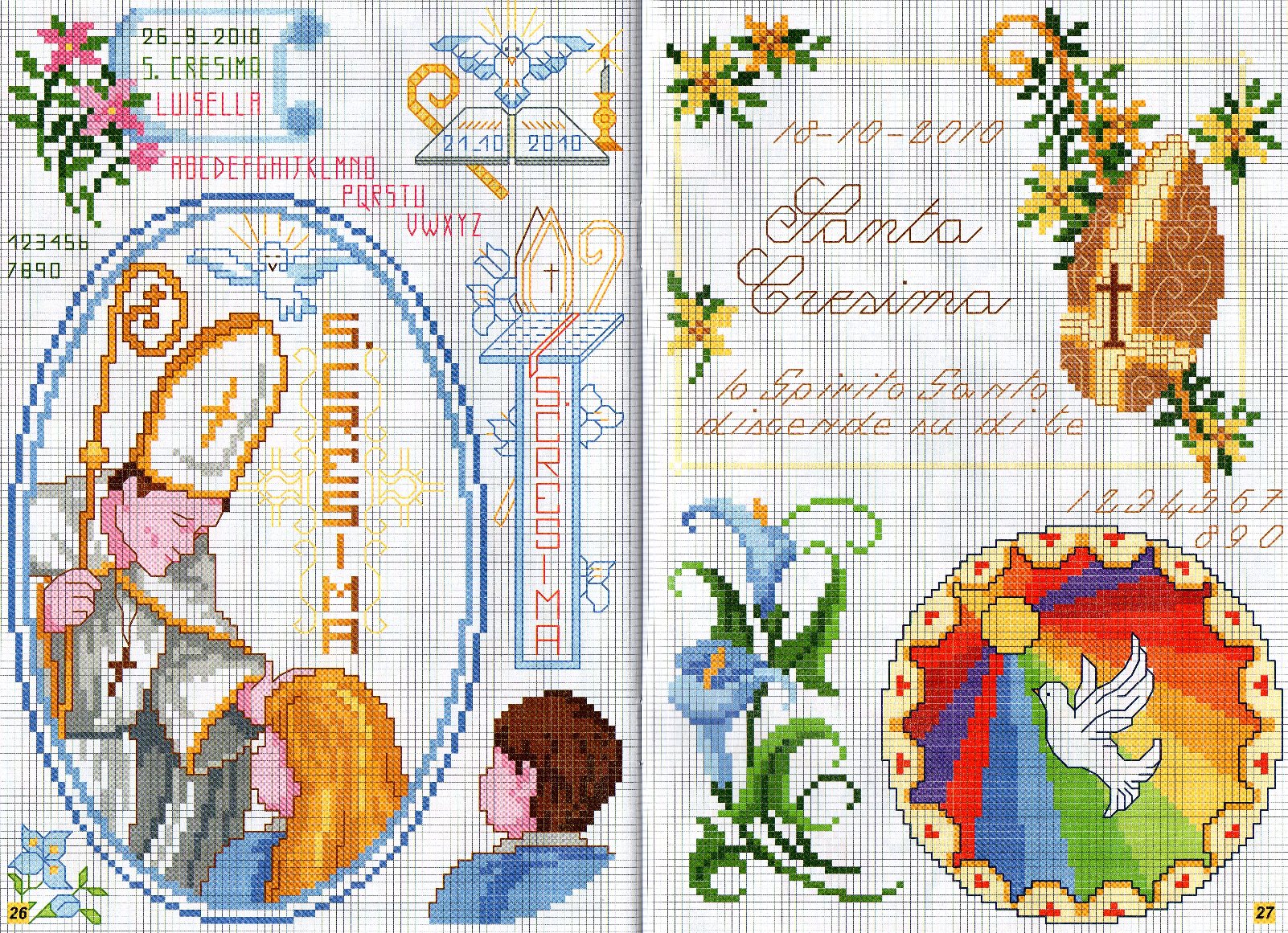 Schema punto croce Immagini Religiose