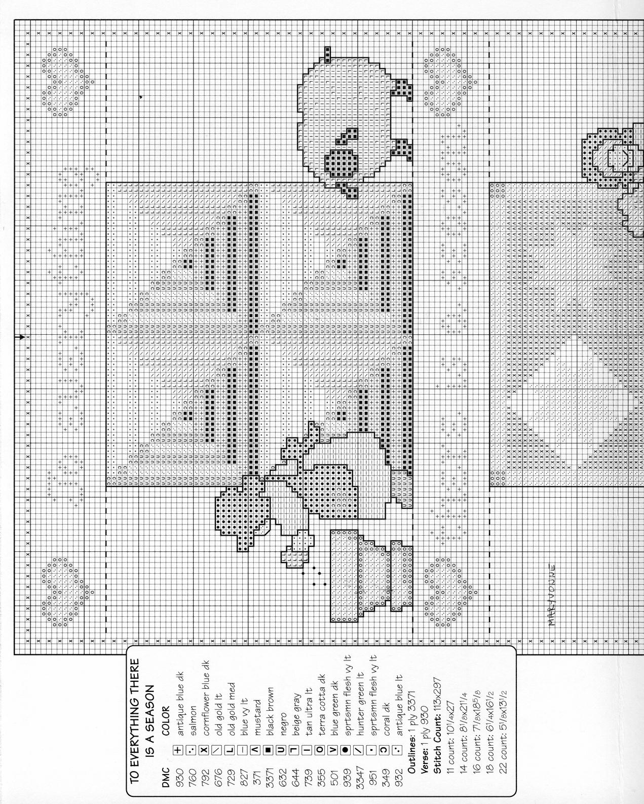 Schema punto croce 4 Seasons Sampler 02