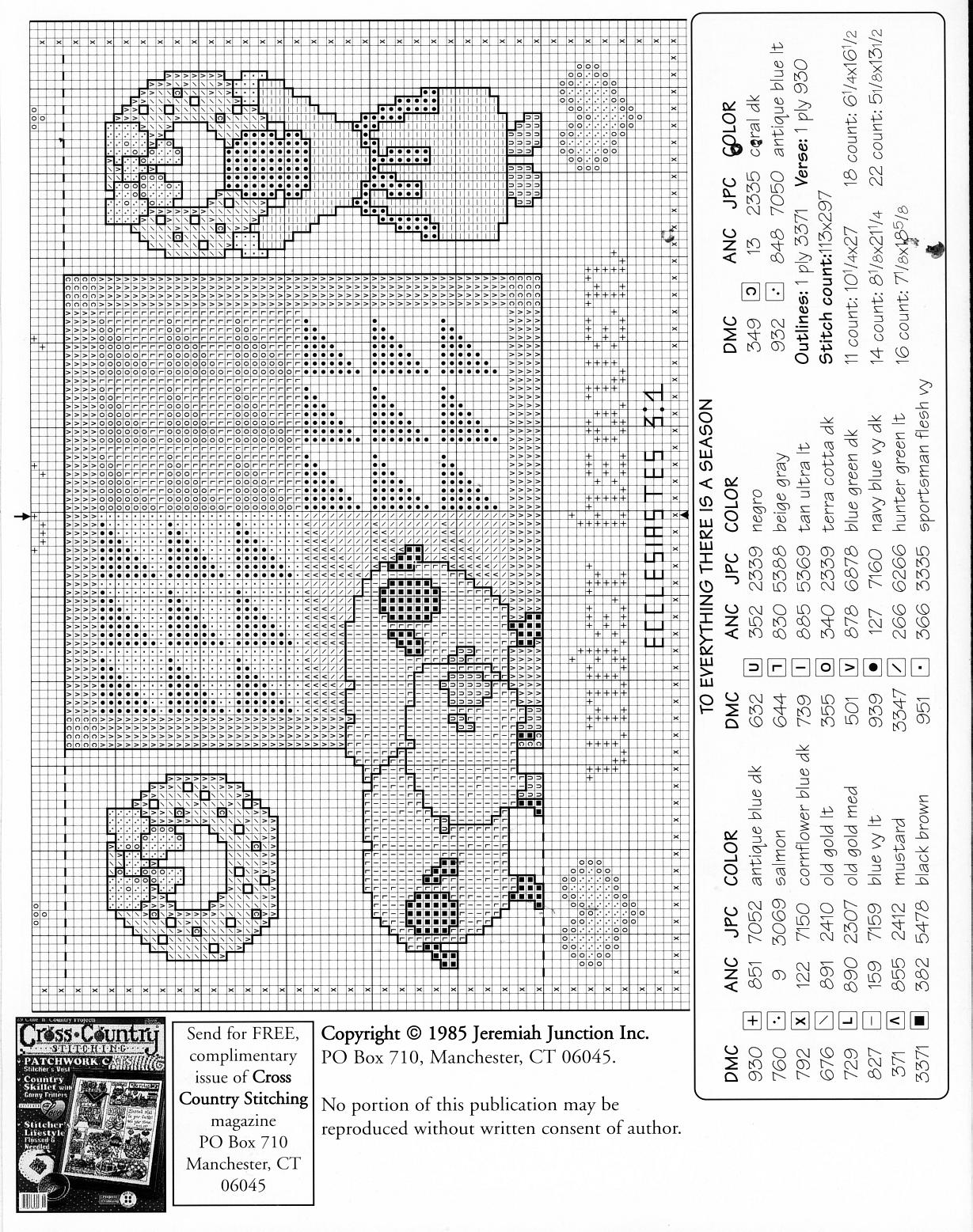 Schema punto croce 4 Seasons Sampler 04