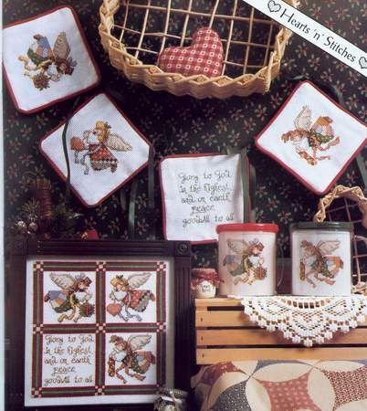 Schema punto croce Abc Country Angel 03