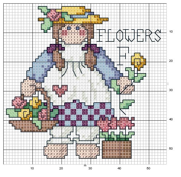 Schema punto croce Abc Girls 06