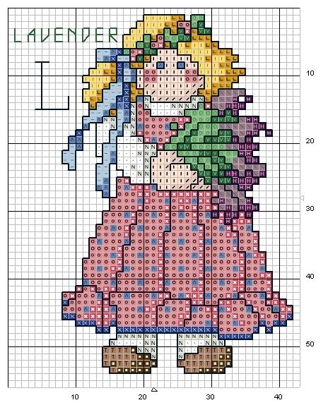 Schema punto croce Abc Girls 12
