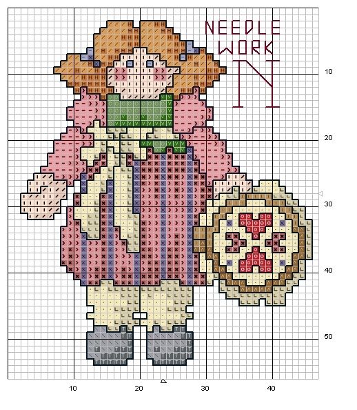 Schema punto croce Abc Girls 14