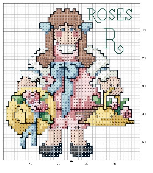 Schema punto croce Abc Girls 18