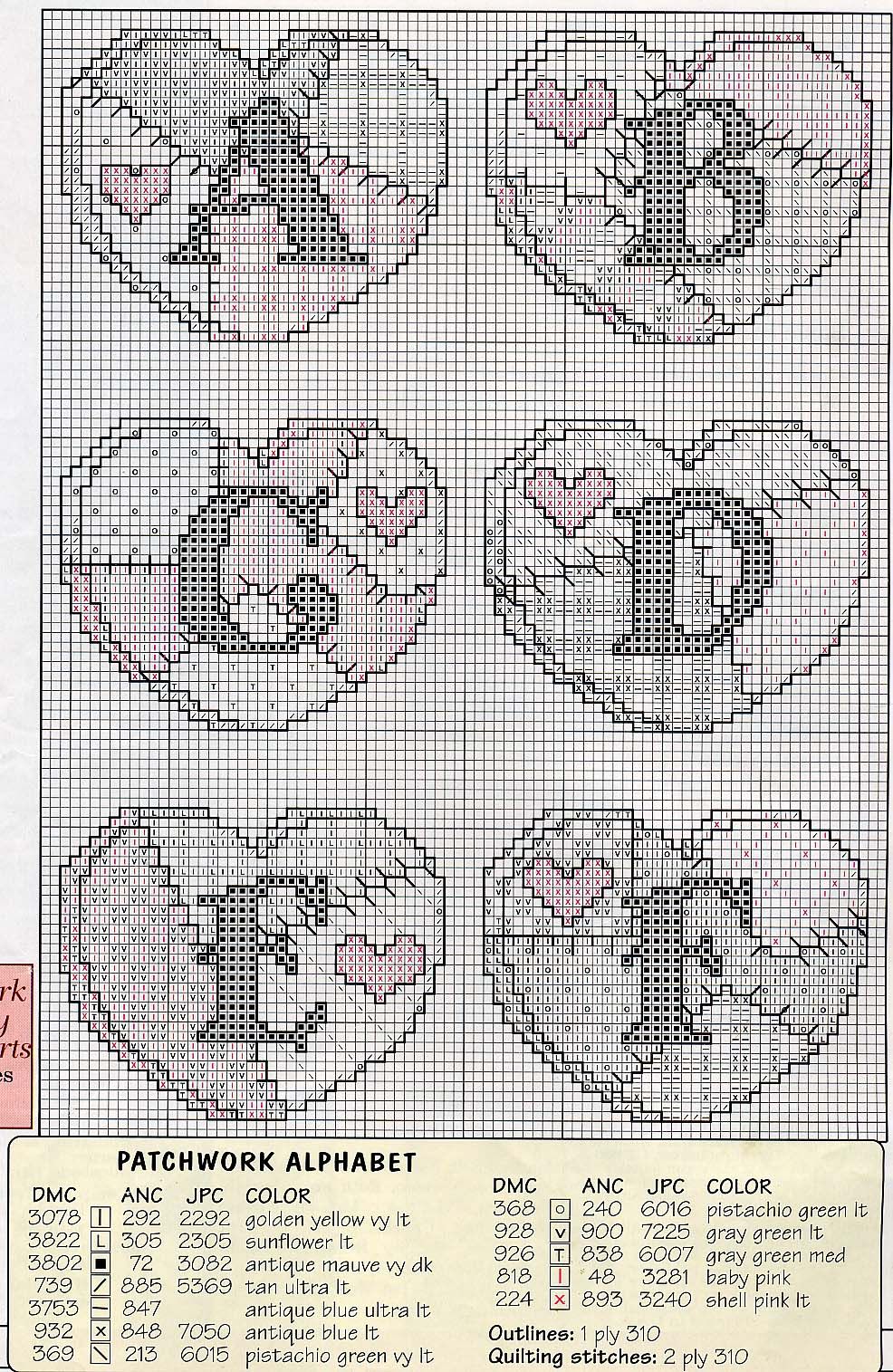 Schema punto croce Abc Patchwork 02
