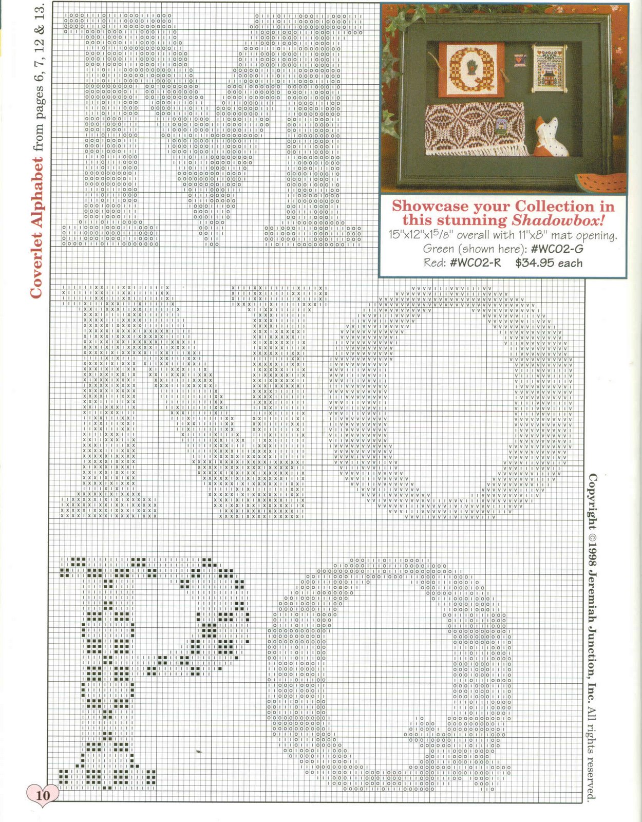 Schema punto croce Alfabeto Country 5