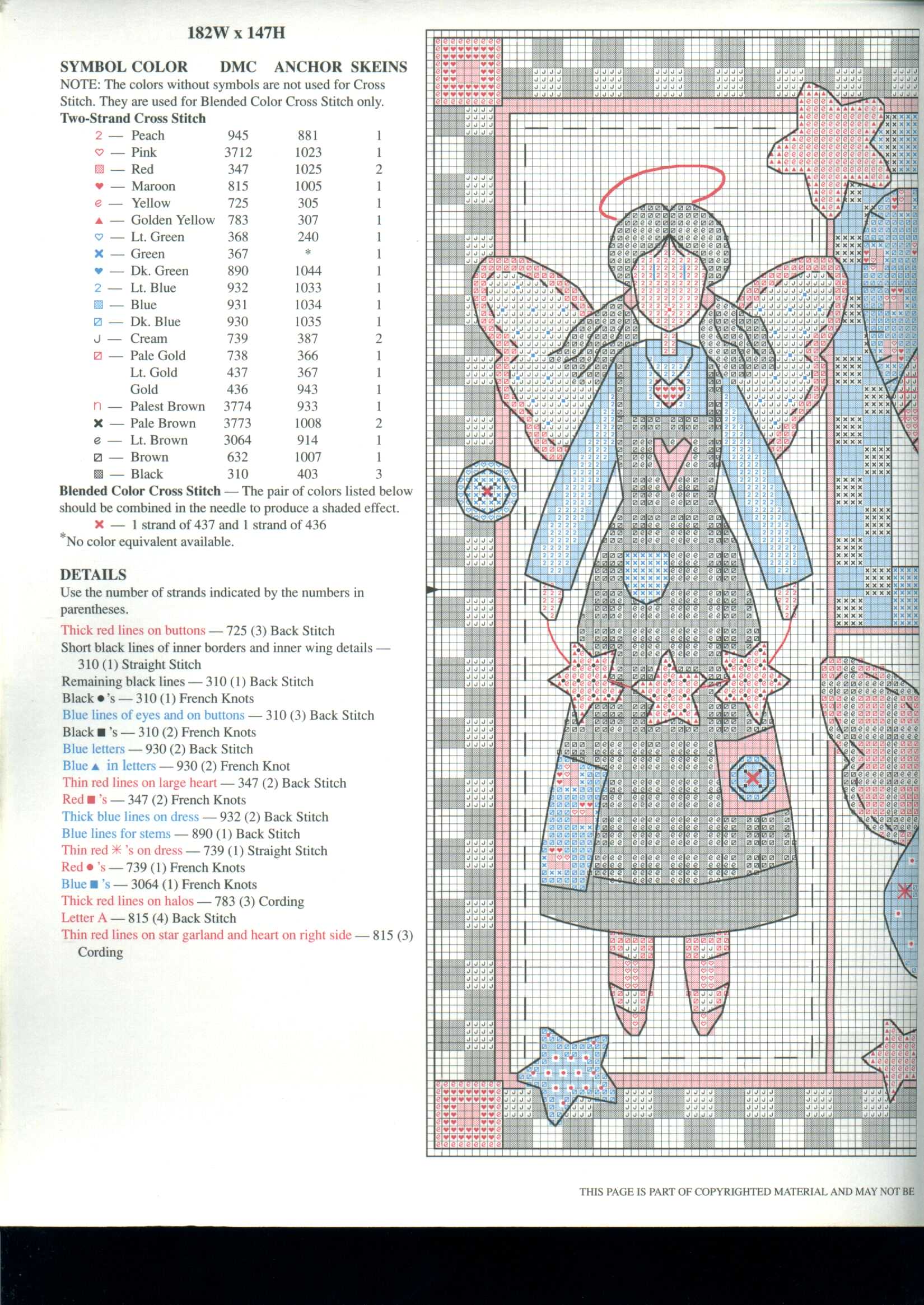 Schema punto croce Angel Lovers 03