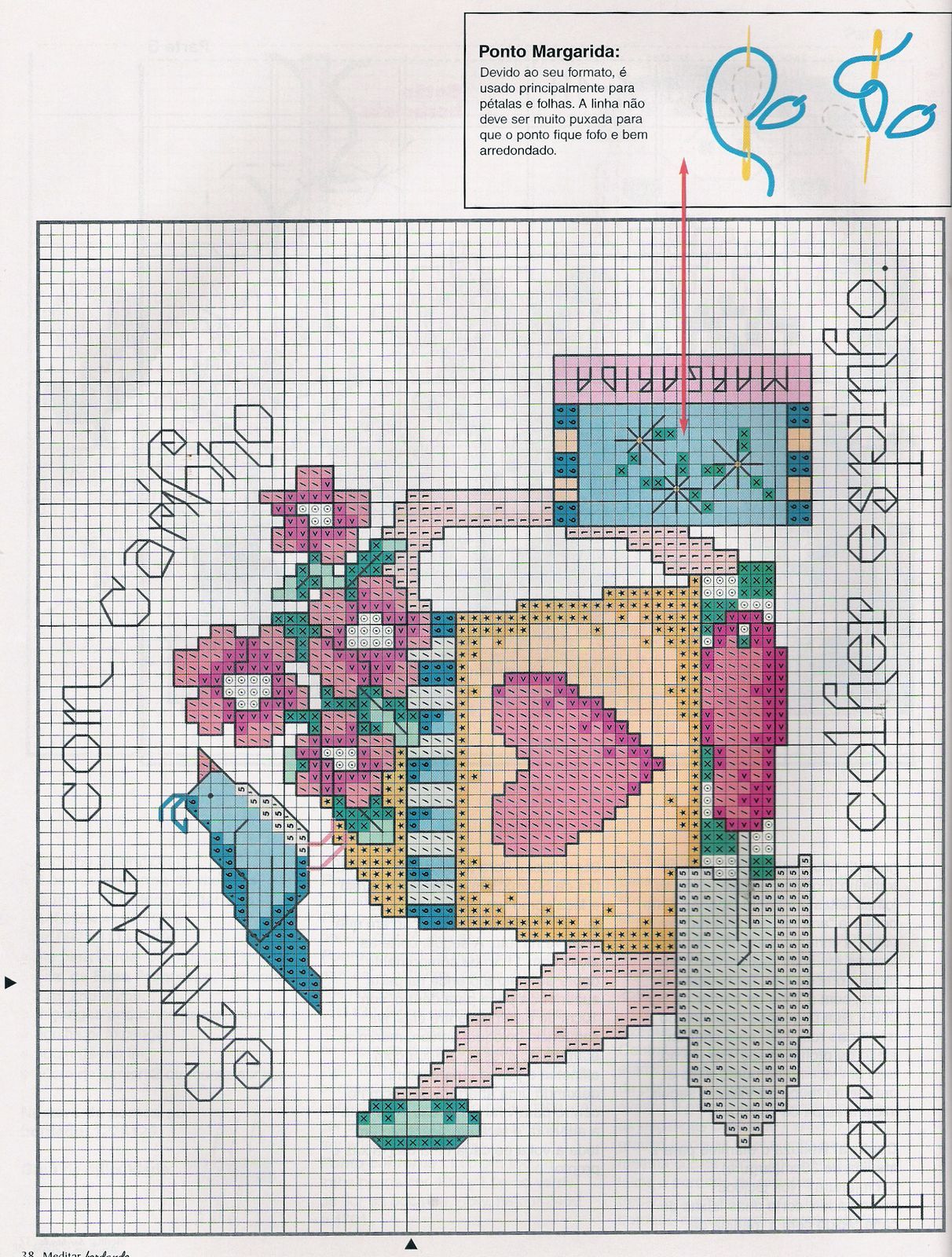 Schema punto croce Annaffiatoio