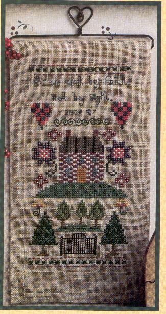 Schema punto croce Banner Country 02