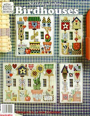 Schema punto croce Birdhouses 01