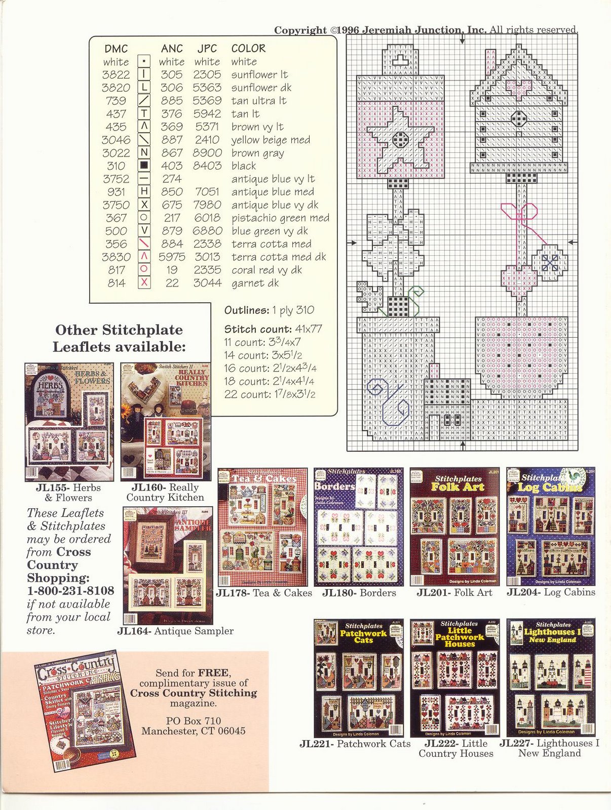 Schema punto croce Birdhouses 05