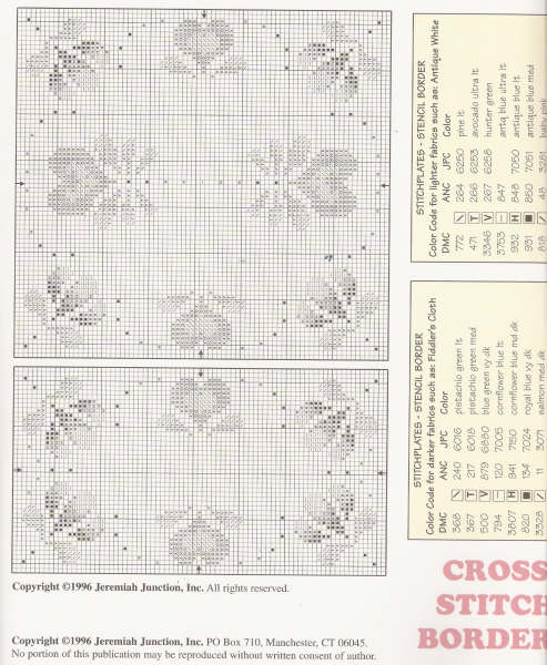 Schema punto croce Borders 02
