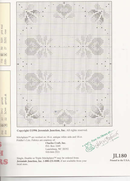 Schema punto croce Borders 03