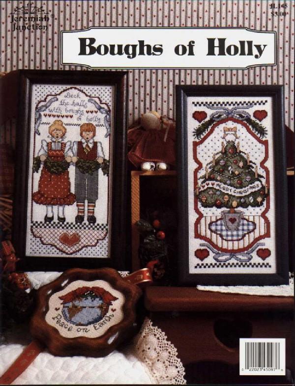 Schema punto croce Boughs Of Holly 01