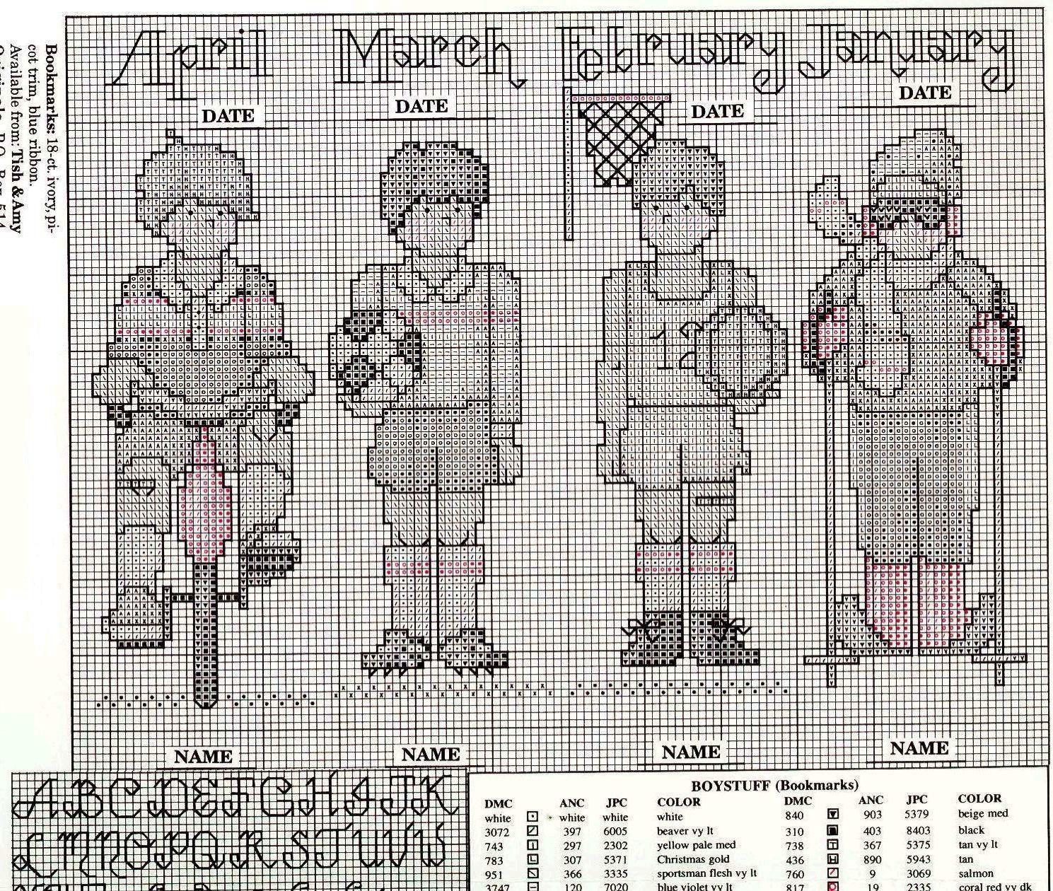 Schema punto croce Boystuff 03