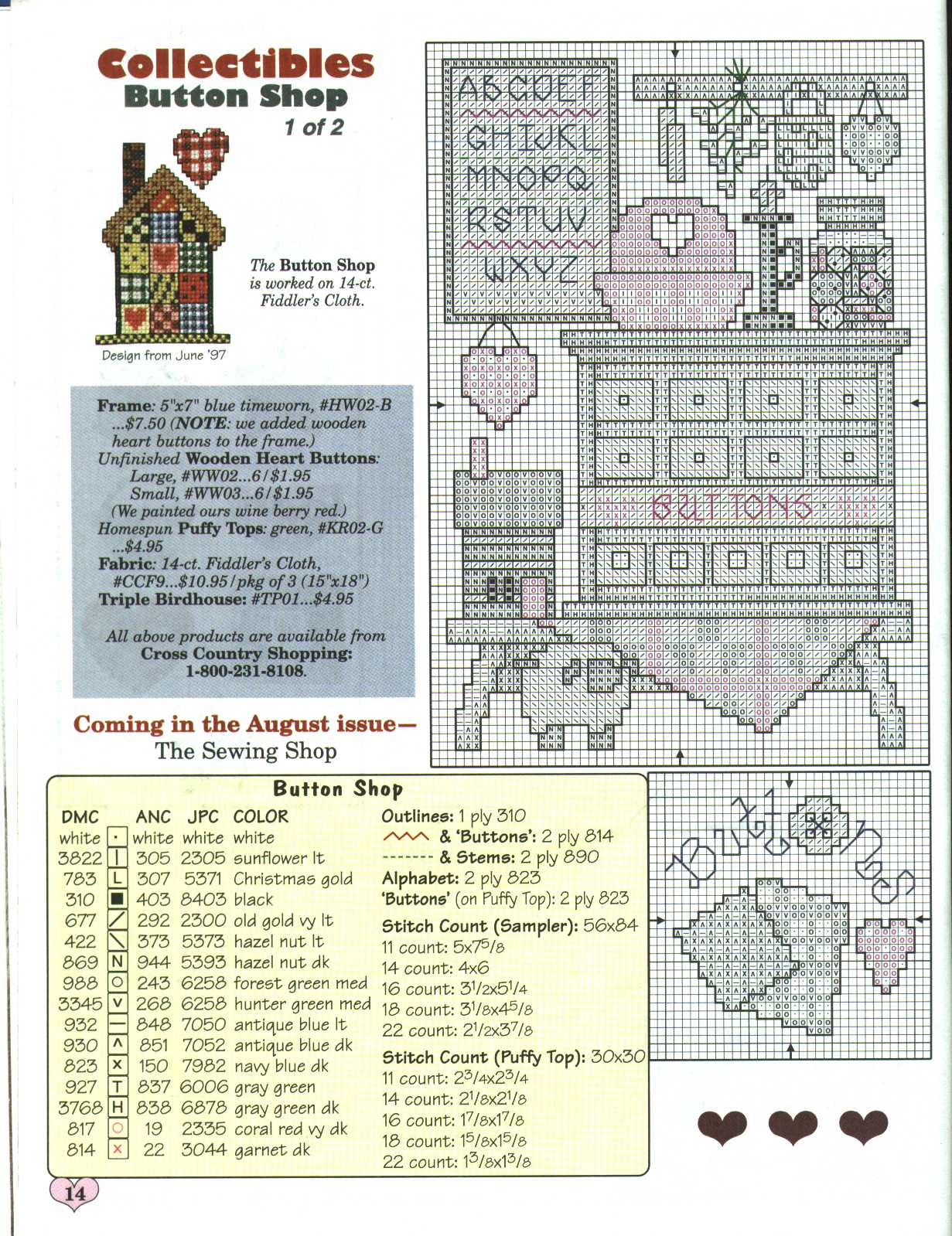 Schema punto croce Buttom Shop 02