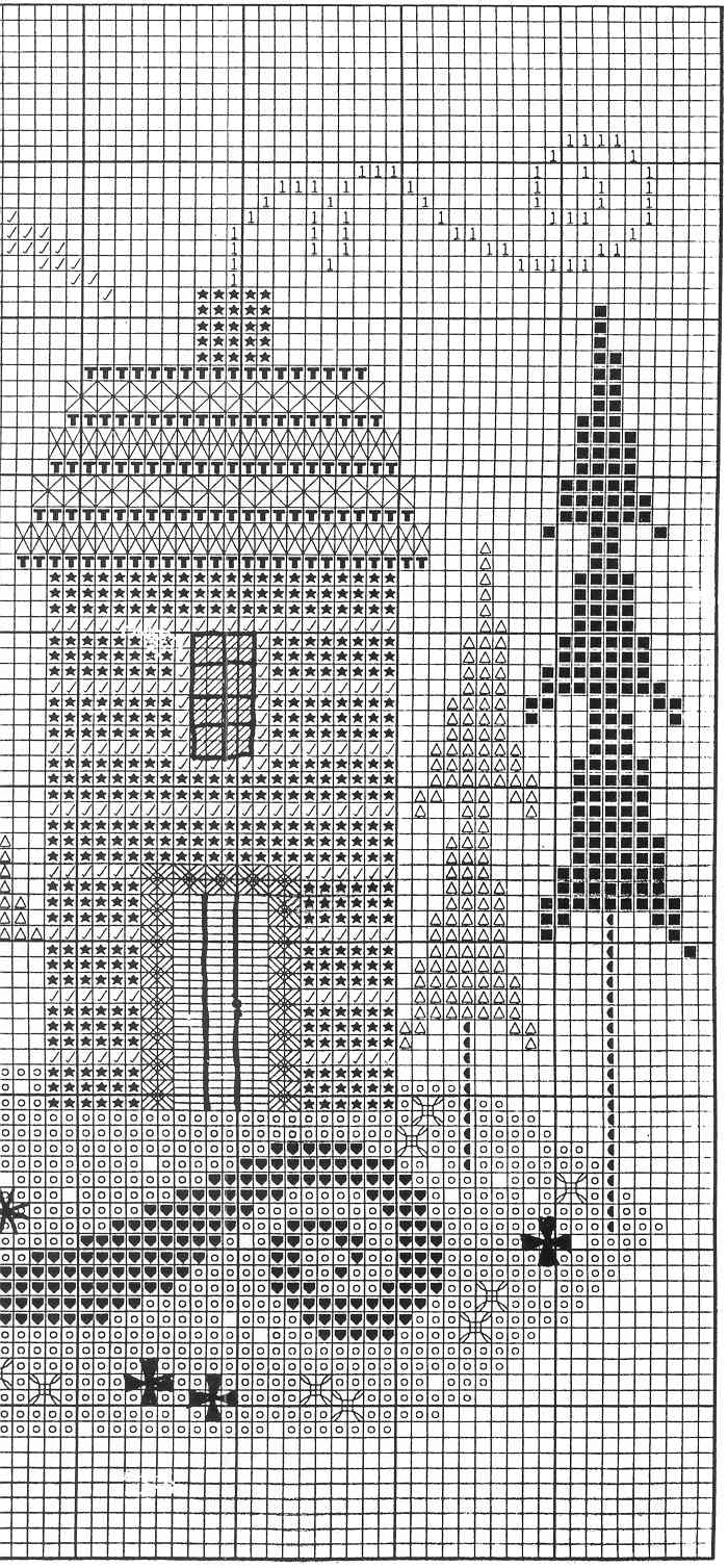 Schema punto croce Cabin In Woods 05