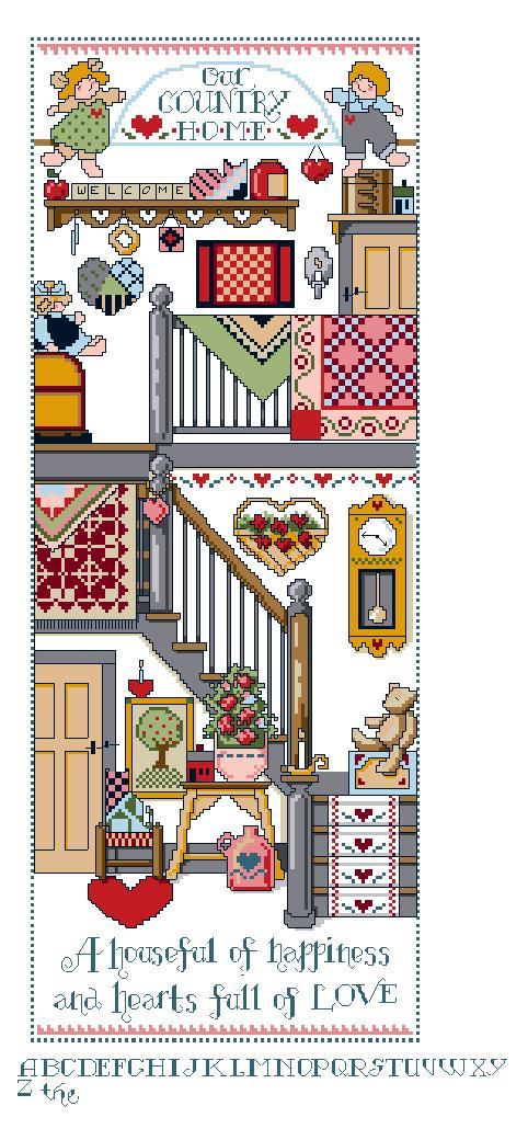 Schema punto croce Casa Delle Bambole 00