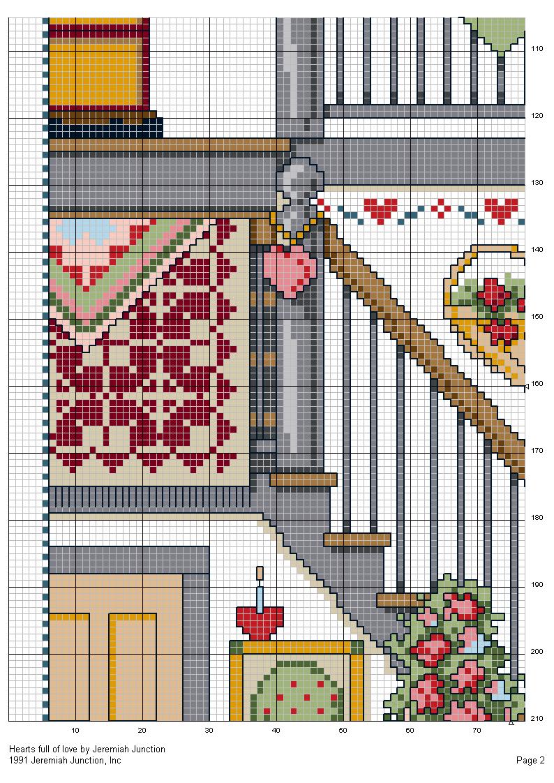 Schema punto croce Casa Delle Bambole 02