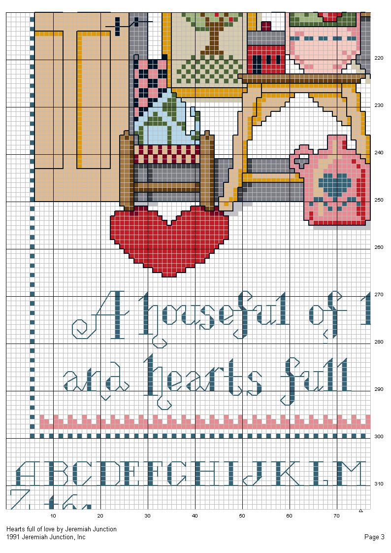 Schema punto croce Casa Delle Bambole 03