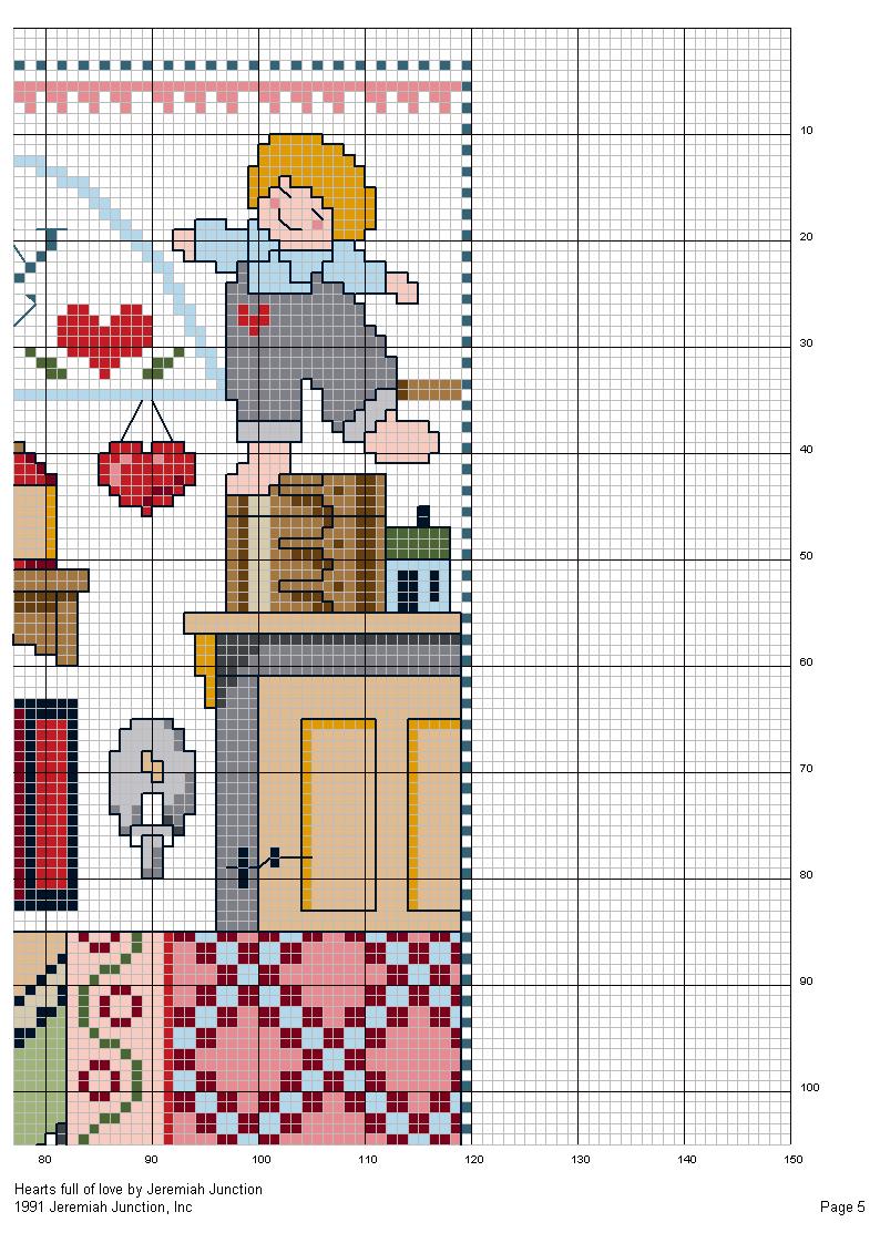 Schema punto croce Casa Delle Bambole 05