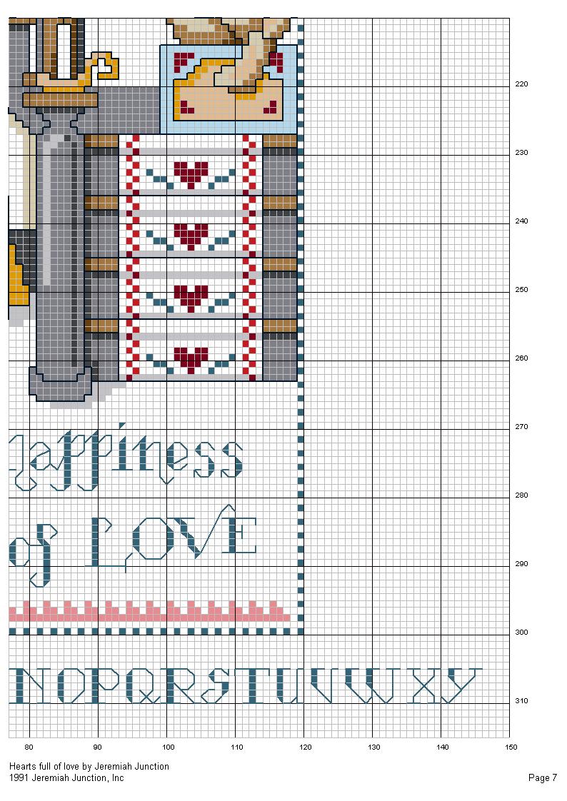 Schema punto croce Casa Delle Bambole 07