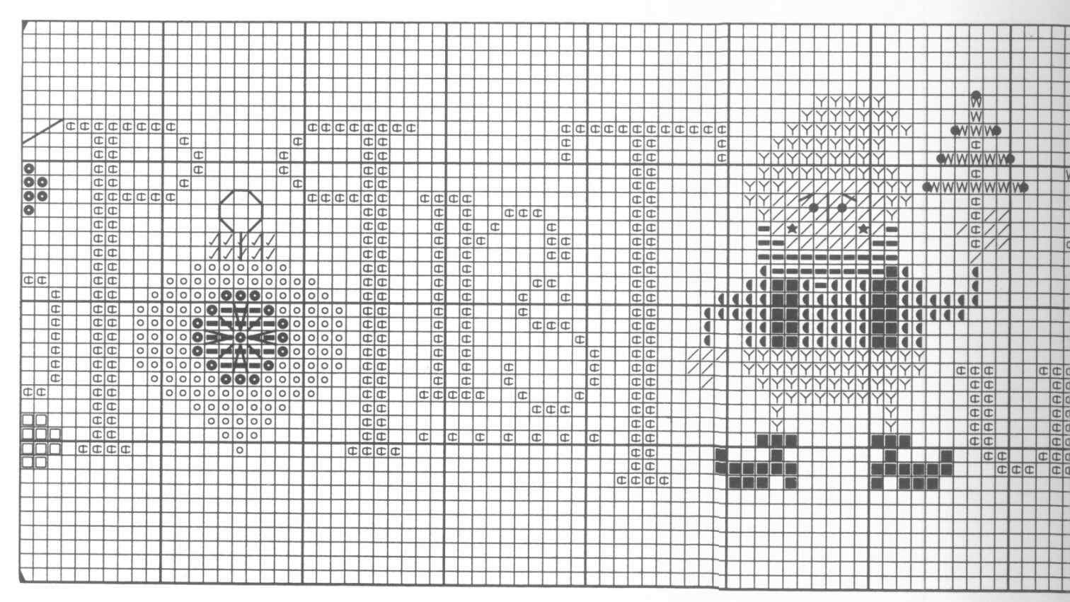 Schema punto croce Christmas Row 04